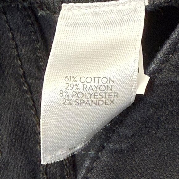 J.Jill Denim Jeans Womens Sz 6 Black Authentic Fit Slim Leg Ankle Stretch - Picture 12 of 13